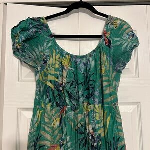 Anthropologie Maeve Tropical Maxi Dress